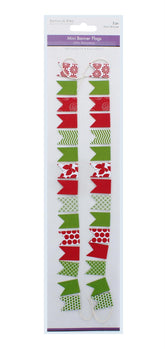 2PK MINI PENNANT FLAGS GARDEN PARTY